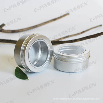 150g Aluminium Kosmetik Creme Glas mit Fensterdeckel